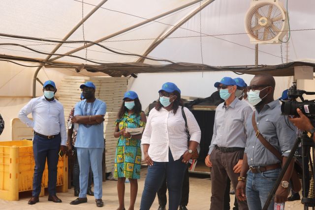 Participants at the Investor Forum. They were given first hand experience of the Agritop Farms in Dawenya